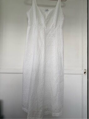 Old Navy White Eyelet Maxi Dress